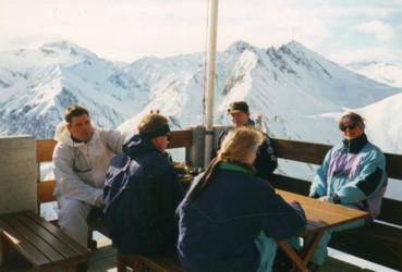 Glühweinpaus på toppen